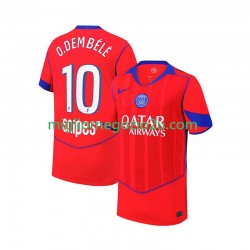 Maglia Paris Saint-Germain Ousmane Dembele 10 Uomo Terza Divisa 2025-2026 Manica Corta