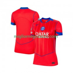 Maglia Paris Saint-Germain Donna Terza Divisa 2025-2026 Manica Corta