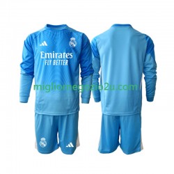 Maglia Real Madrid Portiere Bambino Casa Divisa 2025-2026 Manica Lunga