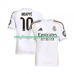 Maglia Real Madrid Mbappé Kylian 10 Uomo Casa Divisa 2025-2026 Manica Corta