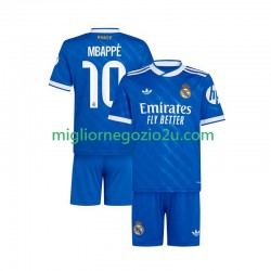 Maglia Real Madrid Mbappé Kylian 10 Bambino Terza Divisa 2025-2026 Manica Corta