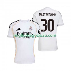 Maglia Real Madrid Mastantuono 30 Uomo Casa Divisa 2025-2026 Manica Corta