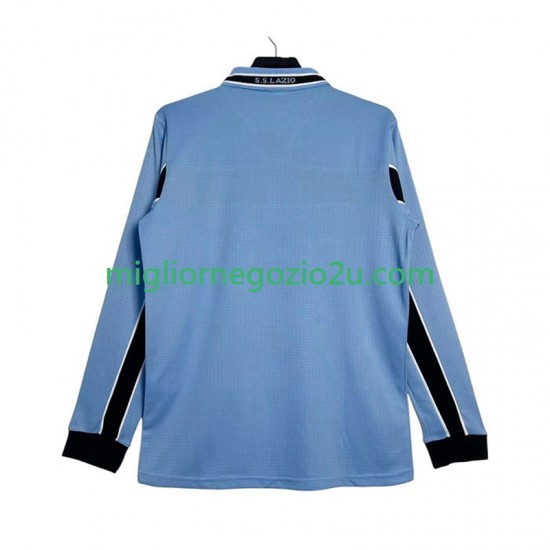 Maglia SS Lazio Retro Uomo Casa Divisa 1998 1999 Manica Lunga