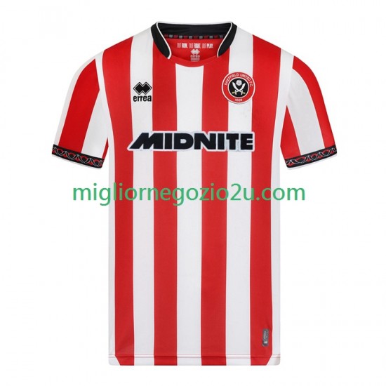 Maglia Sheffield United Uomo Casa Divisa 2025-2026 Manica Corta