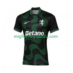 Maglia Sporting CP Uomo Trasferta Divisa Quarta Divisa 2025-2026 Manica Corta