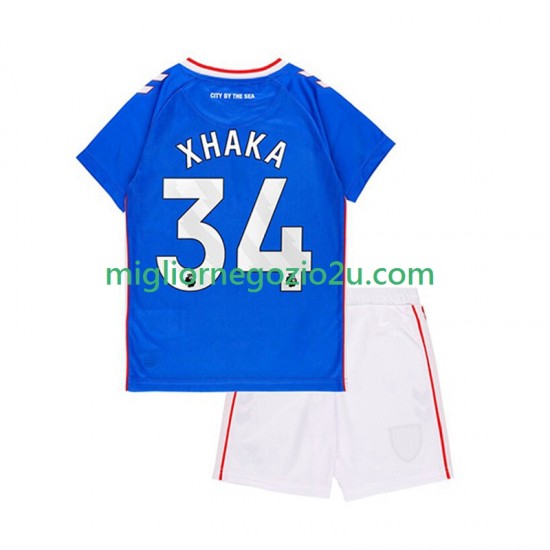 Maglia Sunderland Granit Xhaka 34 Bambino Trasferta Divisa 2025-2026 Manica Corta