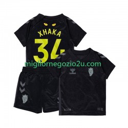 Maglia Sunderland Granit Xhaka 34 Bambino Terza Divisa 2025-2026 Manica Corta