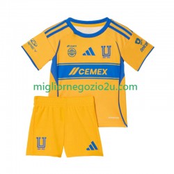 Maglia Tigres UANL Bambino Casa Divisa 2025-2026 Manica Corta