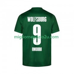 Maglia VfL Wolfsburg Mohamed Amoura 9 Uomo Casa Divisa 2025-2026 Manica Corta