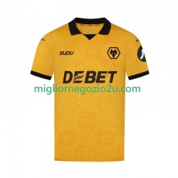 Maglia Wolverhampton Wanderers Uomo Casa Divisa 2025-2026 Manica Corta