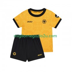 Maglia Wolverhampton Wanderers Bambino Casa Divisa 2025-2026 Manica Corta