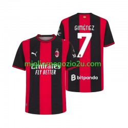 Maglia AC Milan Gimenez 7 Uomo Casa Divisa 2026-2027 Manica Corta