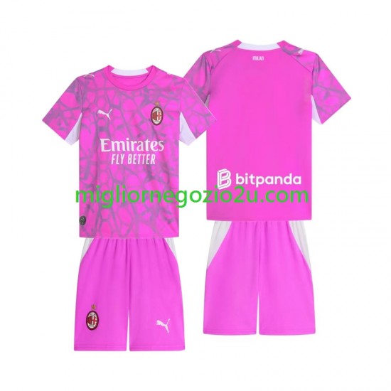 Maglia AC Milan Portiere Bambino Trasferta Divisa 2026-2027 Manica Corta