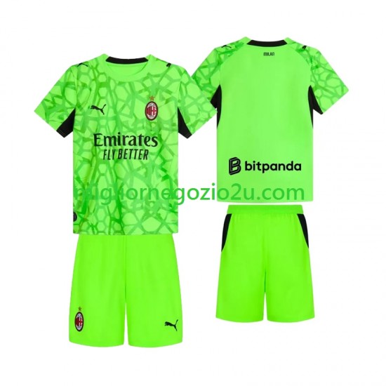 Maglia AC Milan Portiere Bambino Terza Divisa 2026-2027 Manica Corta