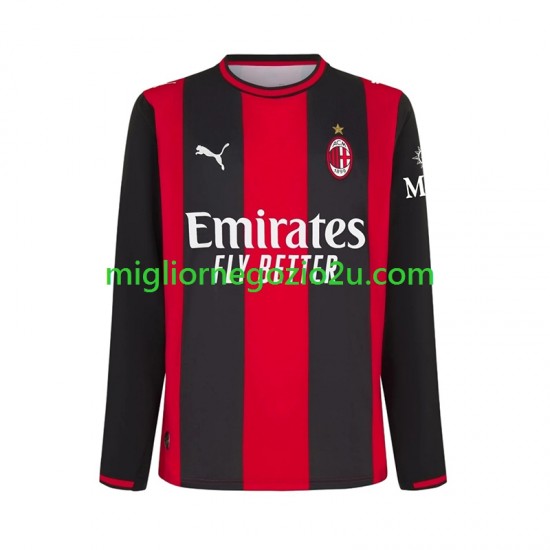 Maglia AC Milan Uomo Casa Divisa 2026-2027 Manica Lunga