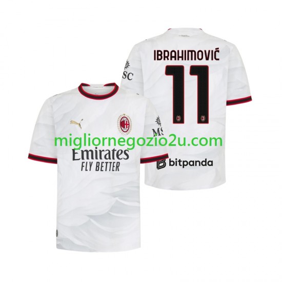 Maglia AC Milan Ibrahimović 11 Uomo Trasferta Divisa 2026-2027 Manica Corta