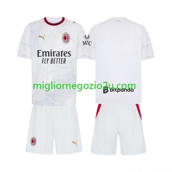 Maglia AC Milan Bambino Trasferta Divisa 2026-2027 Manica Corta