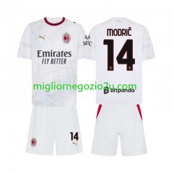 Maglia AC Milan Modrić Luka 14 Bambino Trasferta Divisa 2026-2027 Manica Corta