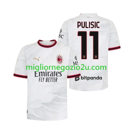 Maglia AC Milan Pulisic 11 Uomo Trasferta Divisa 2026-2027 Manica Corta