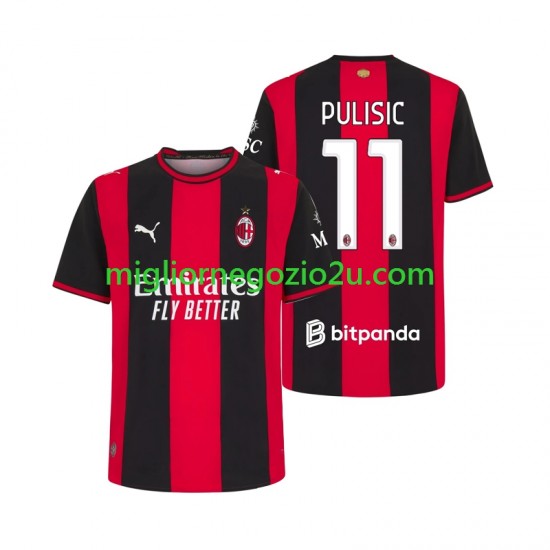 Maglia AC Milan Pulisic 11 Uomo Casa Divisa 2026-2027 Manica Corta