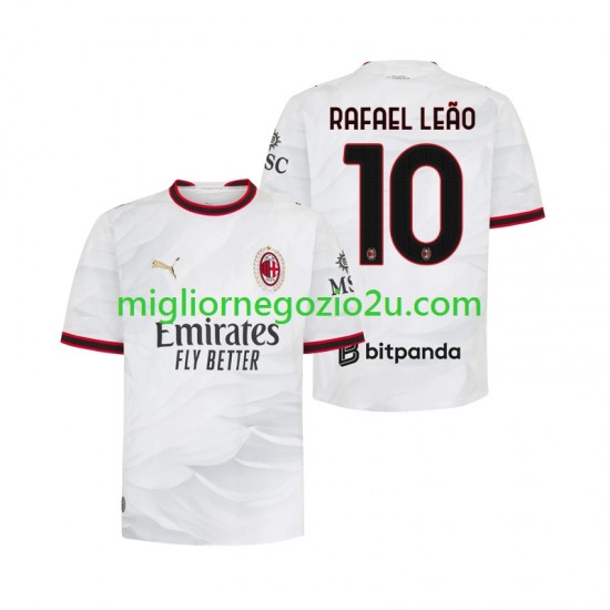 Maglia AC Milan Rafael Leao 10 Uomo Trasferta Divisa 2026-2027 Manica Corta