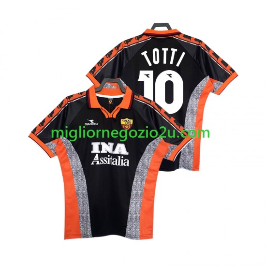 Maglia AS Roma Totti 10 Retro Uomo Terza Divisa 1998 1999 Manica Corta