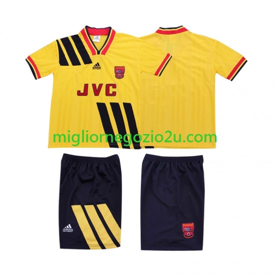 Maglia Arsenal 1993 Retro Bambino Trasferta Divisa 1994 Manica Corta