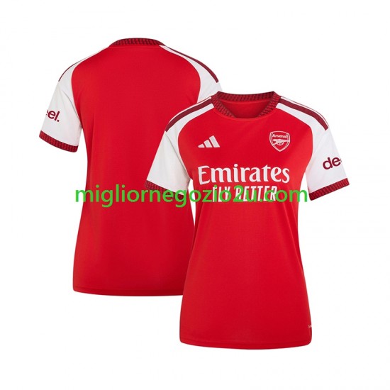 Maglia Arsenal Donna Casa Divisa 2026-2027 Manica Corta