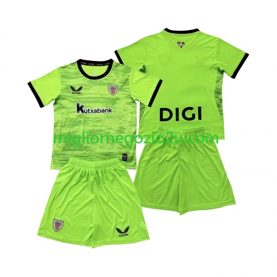 Maglia Athletic Bilbao Portiere Bambino Trasferta Divisa 2026-2027 Manica Corta