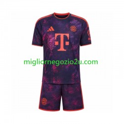 Maglia FC Bayern München Bambino Terza Divisa 2026-2027 Manica Corta