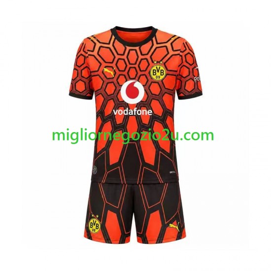 Maglia Borussia Dortmund Portiere Bambino Casa Divisa 2026-2027 Manica Corta