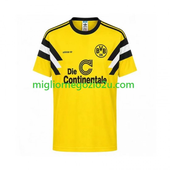 Maglia Borussia Dortmund 1989 Retro Uomo Casa Divisa Manica Corta