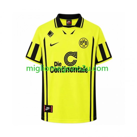 Maglia Borussia Dortmund 1996 Retro Uomo Casa Divisa Manica Corta