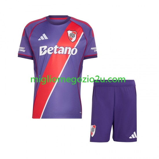Maglia CA River Plate Bambino Terza Divisa 2026-2027 Manica Corta