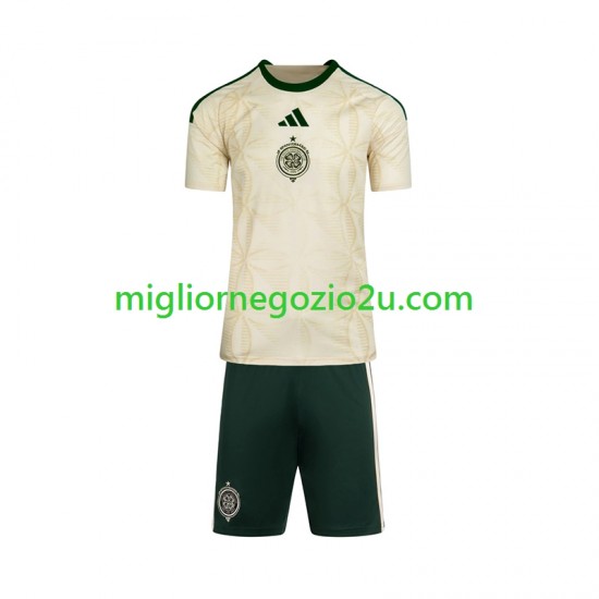 Maglia Celtic FC Bambino Terza Divisa 2026-2027 Manica Corta