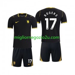Maglia Chlesea Morgan Rogers 17 Bambino Trasferta Divisa 2026-2027 Manica Corta