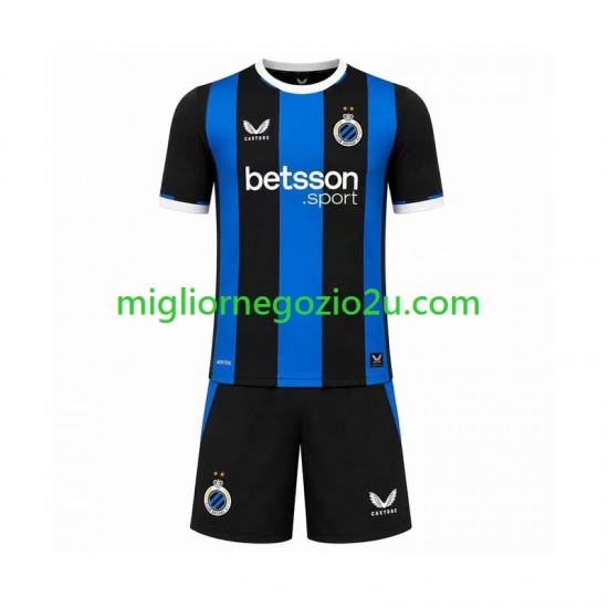 Maglia Club Brugge Bambino Casa Divisa 2026-2027 Manica Corta