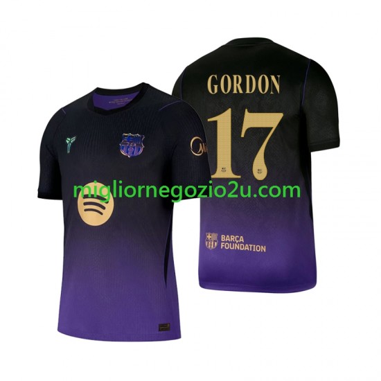 Maglia FC Barcelona Anthony Gordon 17 Uomo Trasferta Divisa 2026-2027 Manica Corta