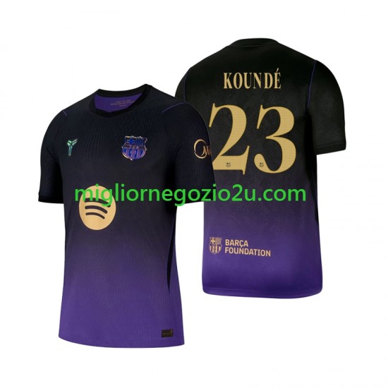 Maglia FC Barcelona Jules Kounde 23 Uomo Trasferta Divisa 2026-2027 Manica Corta