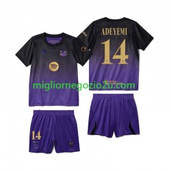 Maglia FC Barcelona Karim Adeyemi 14 Bambino Trasferta Divisa 2026-2027 Manica Corta
