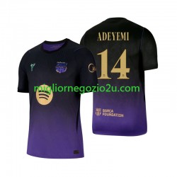 Maglia FC Barcelona Karim Adeyemi 14 Uomo Trasferta Divisa 2026-2027 Manica Corta