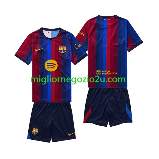 Maglia FC Barcelona Bambino Casa Divisa 2026-2027 Manica Corta