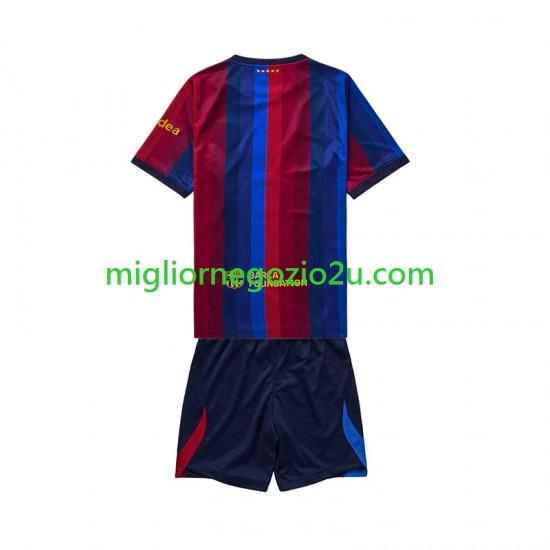 Maglia FC Barcelona Bambino Casa Divisa 2026-2027 Manica Corta