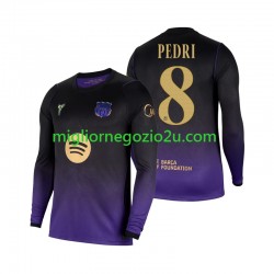 Maglia FC Barcelona Pedri 8 Uomo Trasferta Divisa 2026-2027 Manica Lunga
