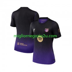 Maglia FC Barcelona Donna Trasferta Divisa 2026-2027 Manica Corta