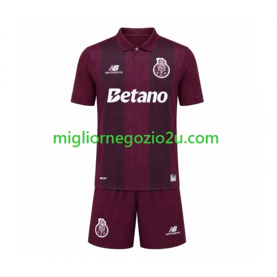 Maglia FC Porto Bambino Trasferta Divisa 2026-2027 Manica Corta