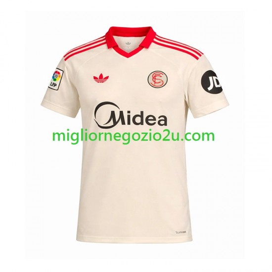 Maglia Sevilla FC Retro Uomo Casa Divisa 2025-2026 Manica Corta