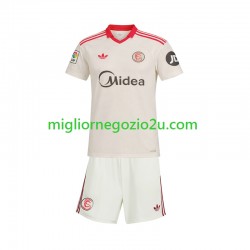 Maglia Sevilla FC Retro Bambino Casa Divisa 2025-2026 Manica Corta