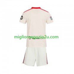 Maglia Sevilla FC Retro Bambino Casa Divisa 2025-2026 Manica Corta