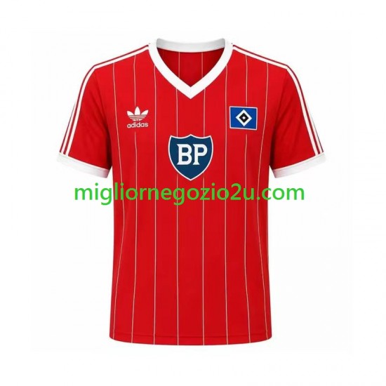Maglia Hamburger SV 1984 Retro Uomo Trasferta Divisa Manica Corta